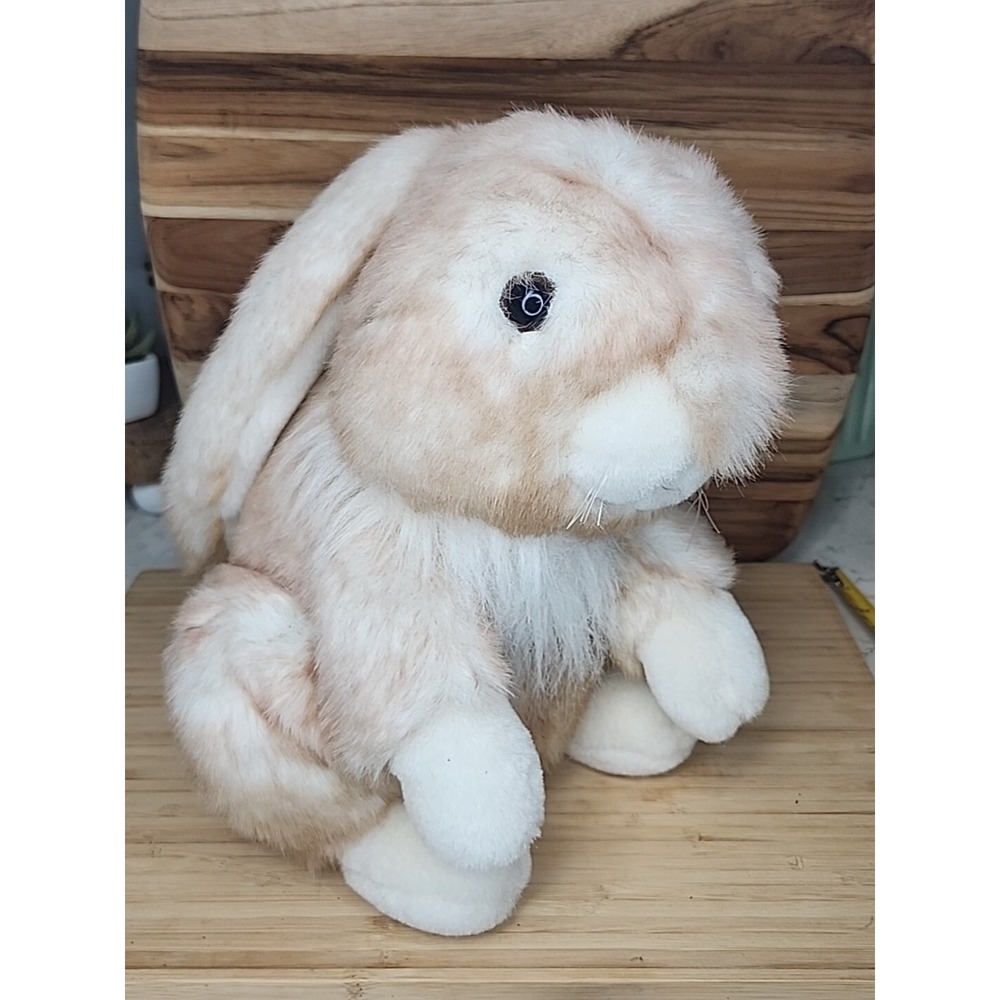 Commonwealth White & Pink Bunny Rabbit Plush Floppy Ears 12" Super Soft Vtg 1992